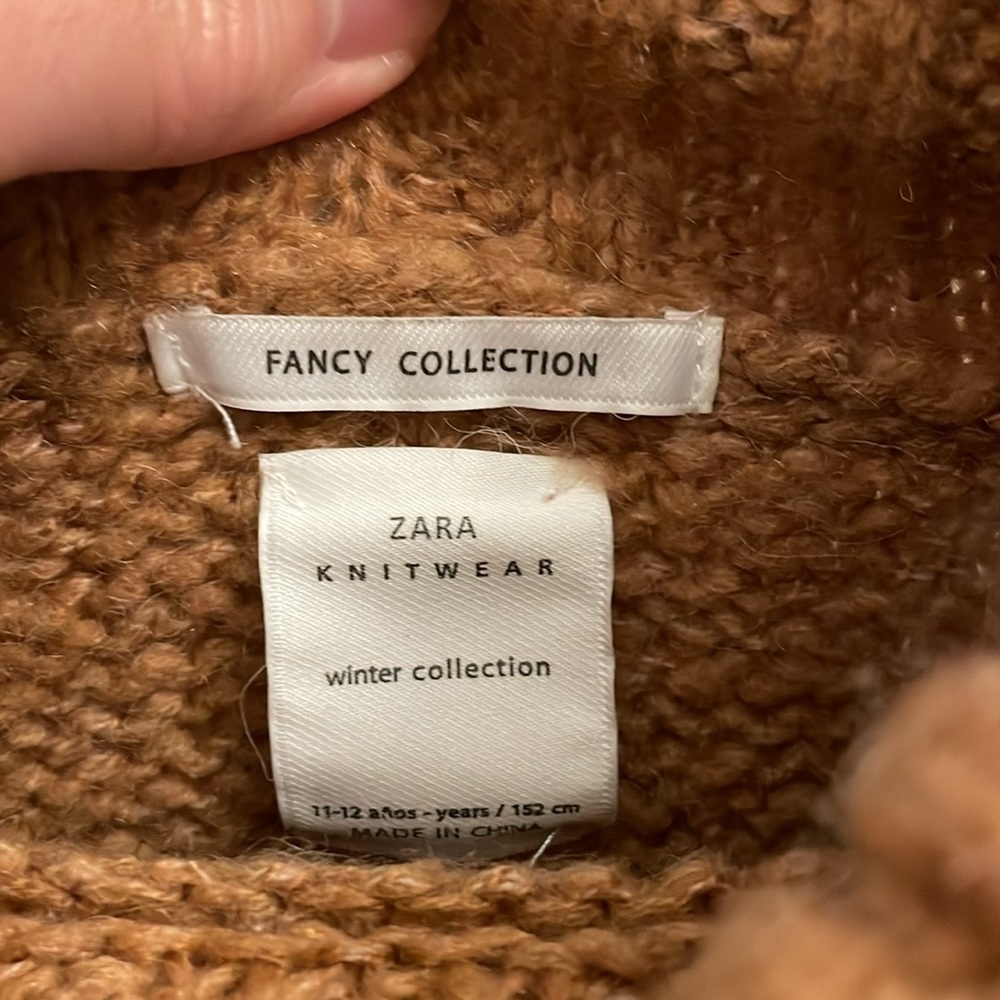 ZARA KIDS WOOL SWEATER - Picture 2 of 3